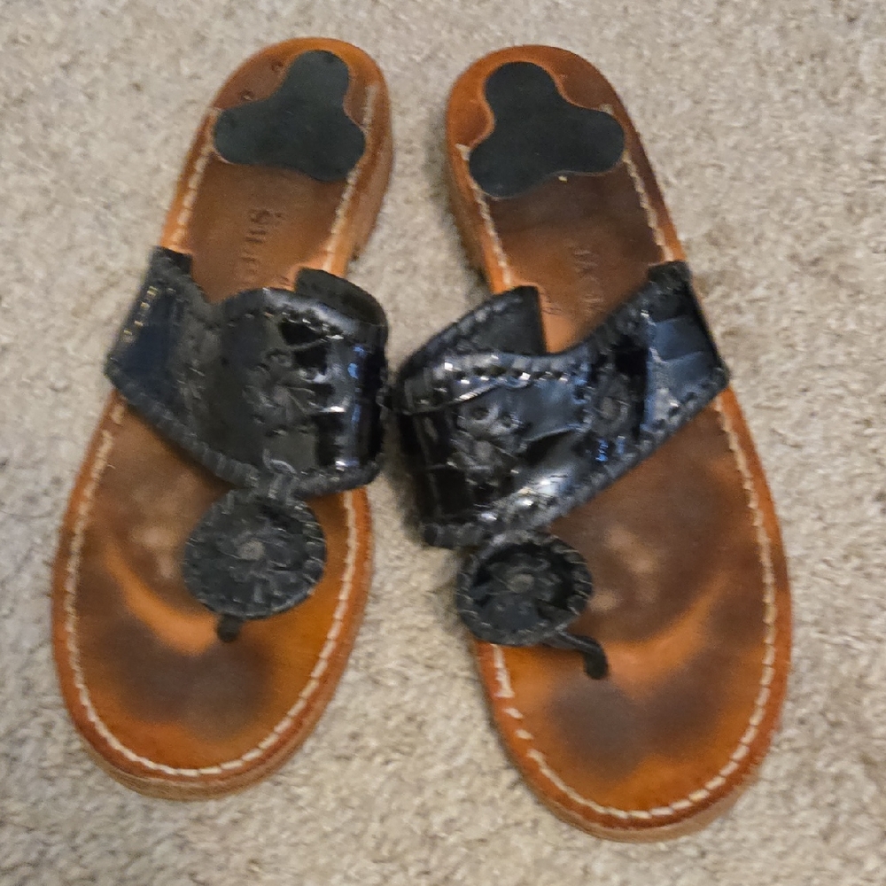 Black and Brown Sandals